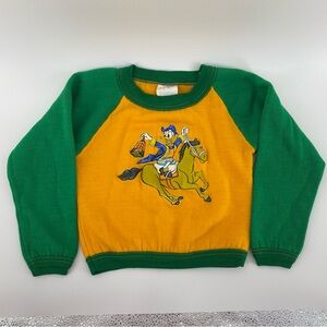 Vintage Walt Disney Donald Duck Shirtees Pullover Sweatshirt- Size 3/4- 1960